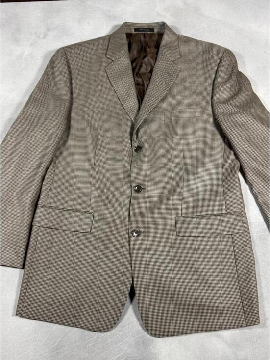 Calvin Klein Other - Calvin Klein Wool Silk Houndstooth Blazer Sport Coat Men’s 42R, wool silk blend